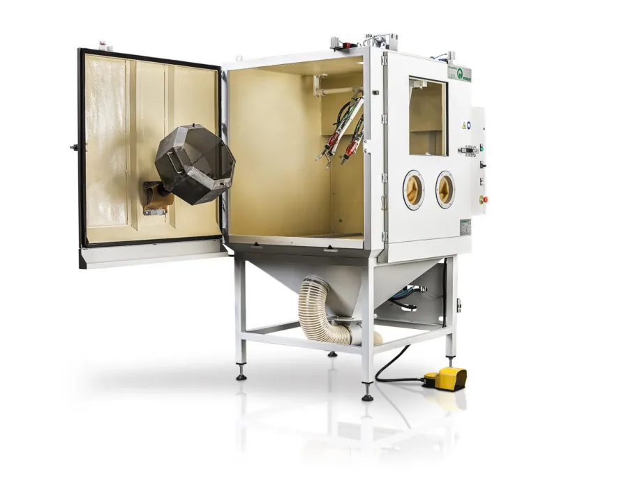 Norblast S11B automatic basket sandblasting machine