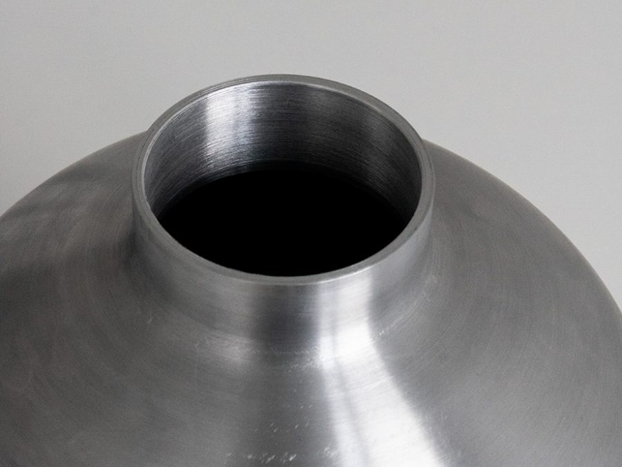 Close-up of a 3D printed pressure vessel component for the oil and gas industry