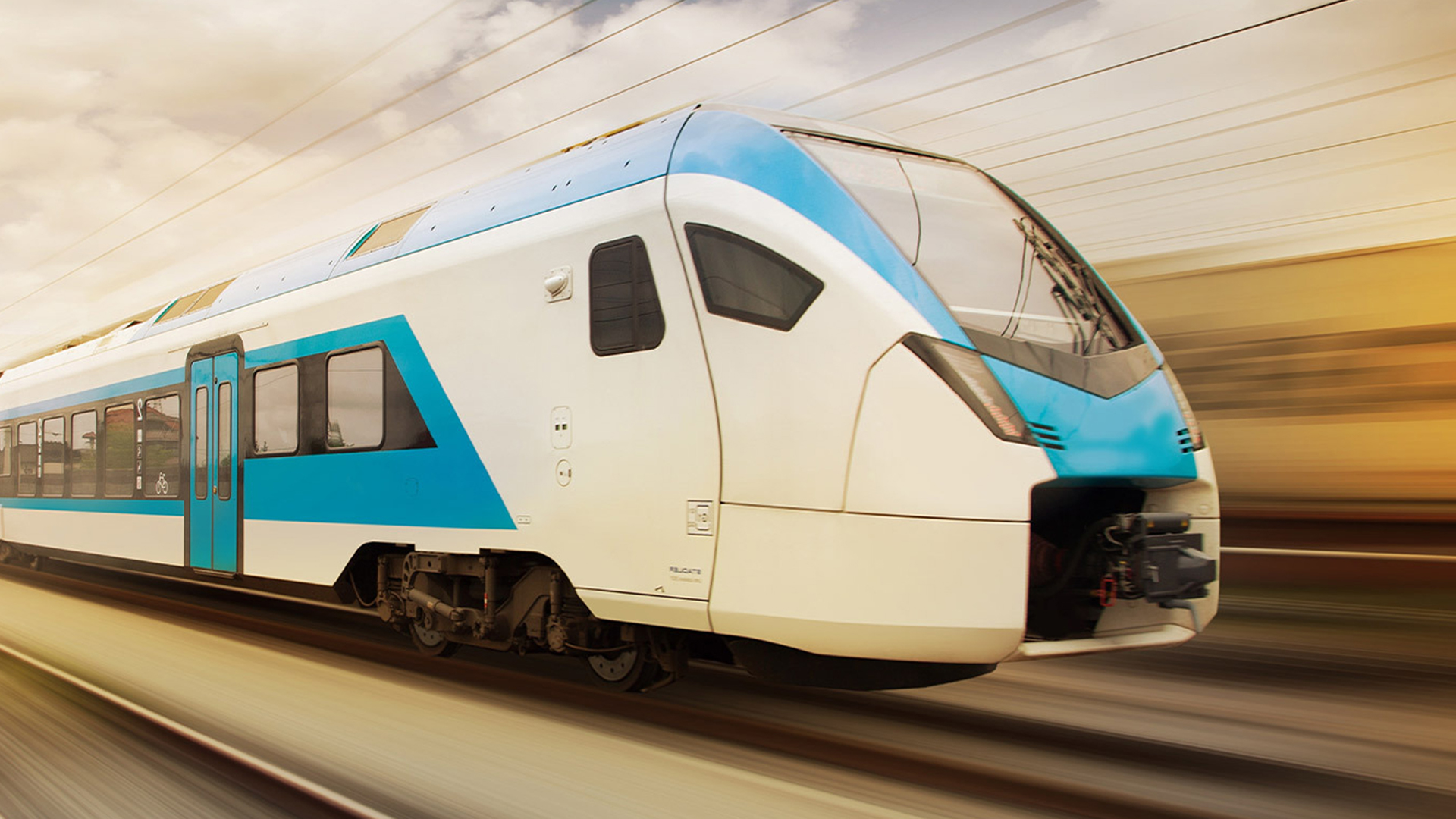 Modern passenger train, an example of railway applications for additive manufacturing